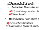 Checklist